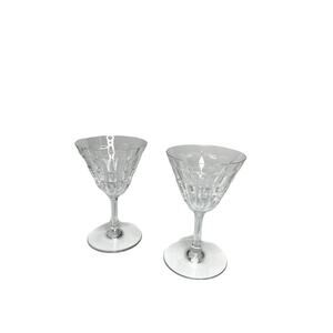 Baccarat Clear Crystal Glasses Set of Two